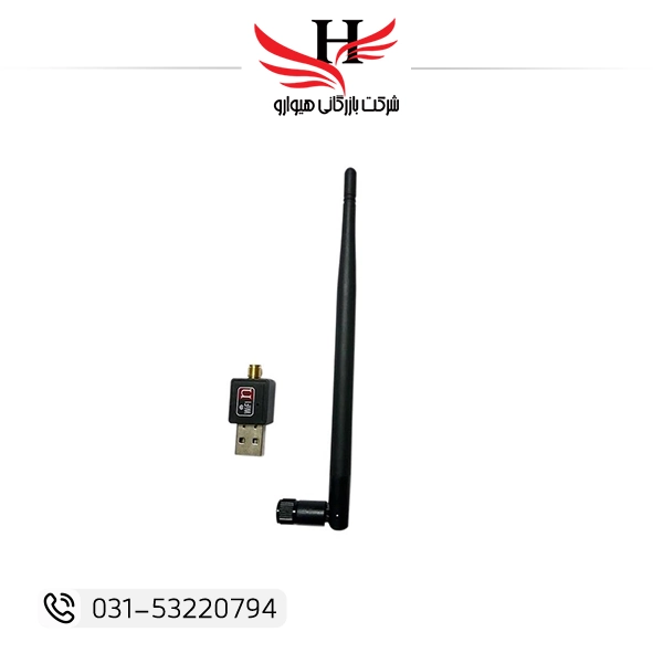 کارت شبکه وای فای ایکس پی آنتن بلند XP-921W USB با قدرت گیرندگی بالا مناسب اینترنت پرسرعت